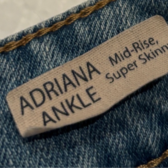 Mavi Adriana Super Skinny Embroidered Ankle Jeans - Picture 5 of 9